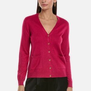 St. John Coral Pink Cardigan NWT